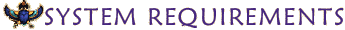 system requirements
